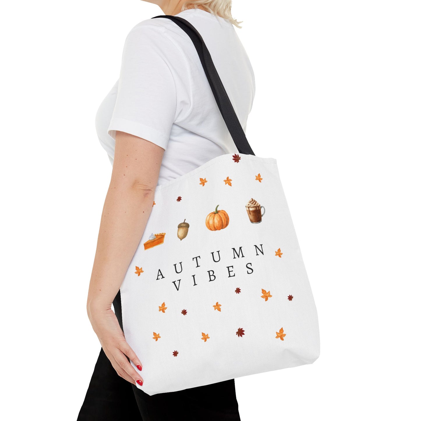 'Autumn Vibes' Canvas Tote – Cozy Seasonal Essential
