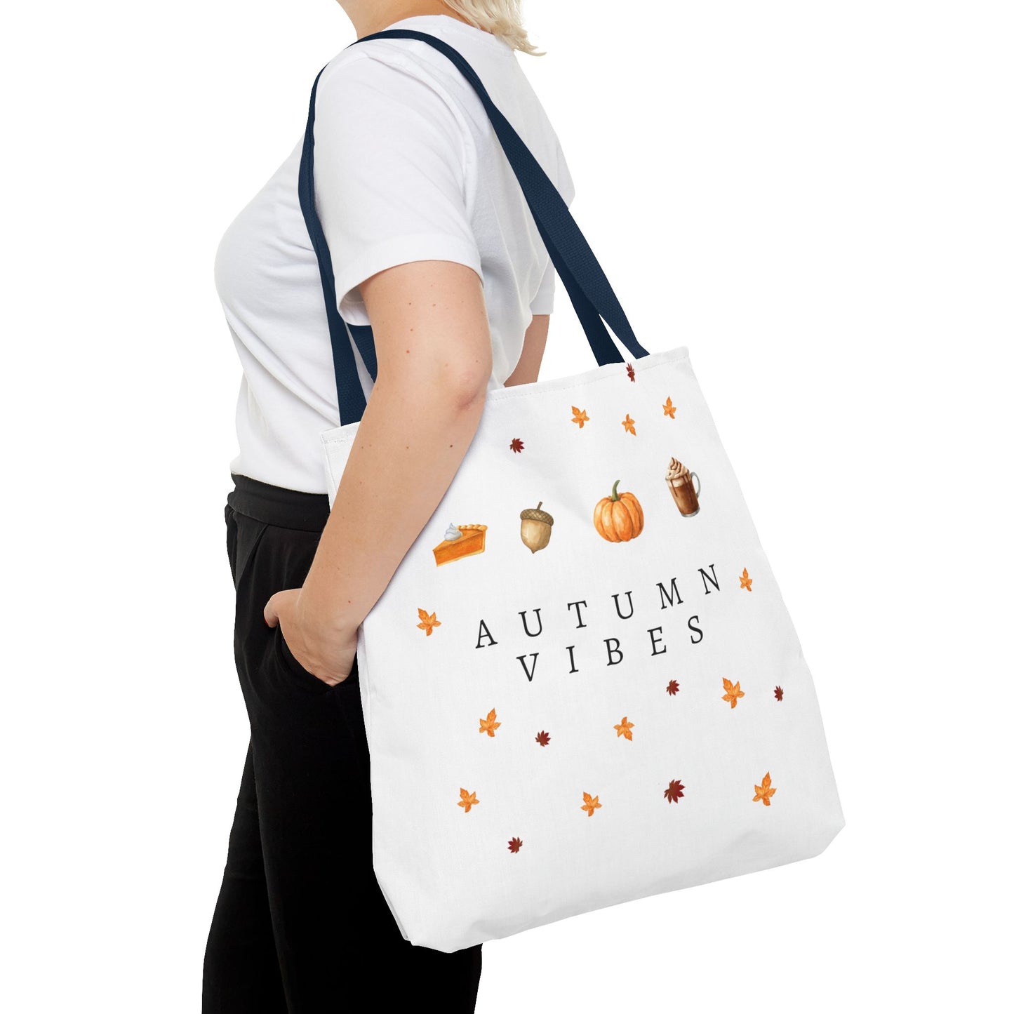 'Autumn Vibes' Canvas Tote – Cozy Seasonal Essential