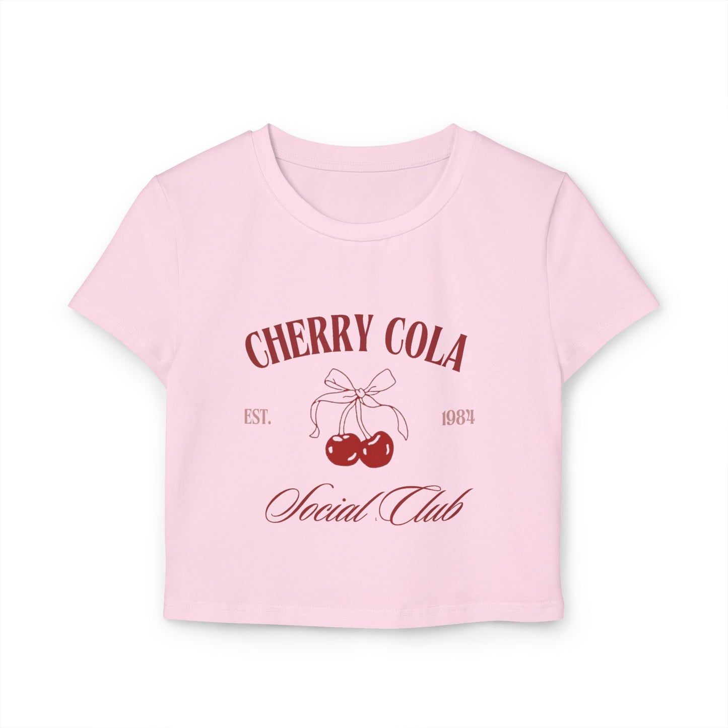 Retro 'Cherry Cola Social Club' Vintage Style Crop Top