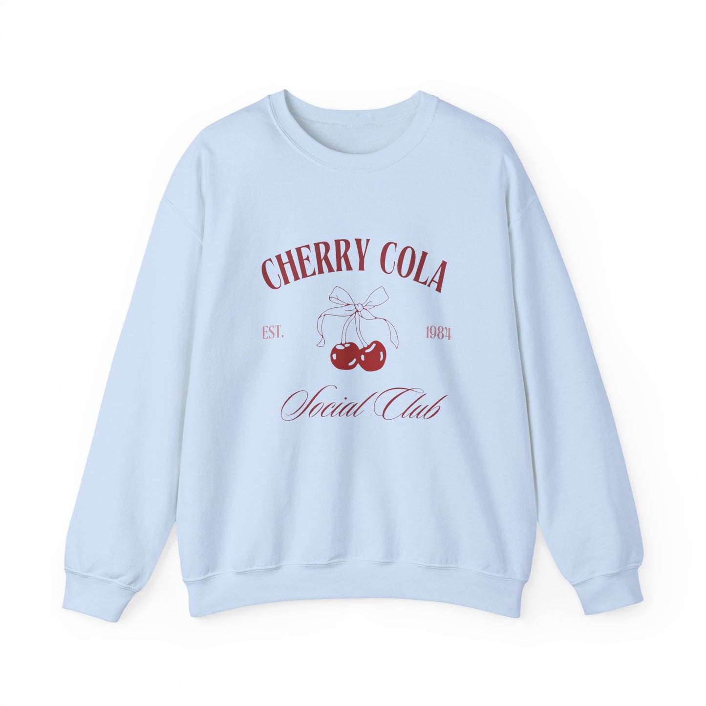 Unisex Cherry Cola Social Club Vintage Sweatshirt – Cozy Retro Aesthetic Crewneck