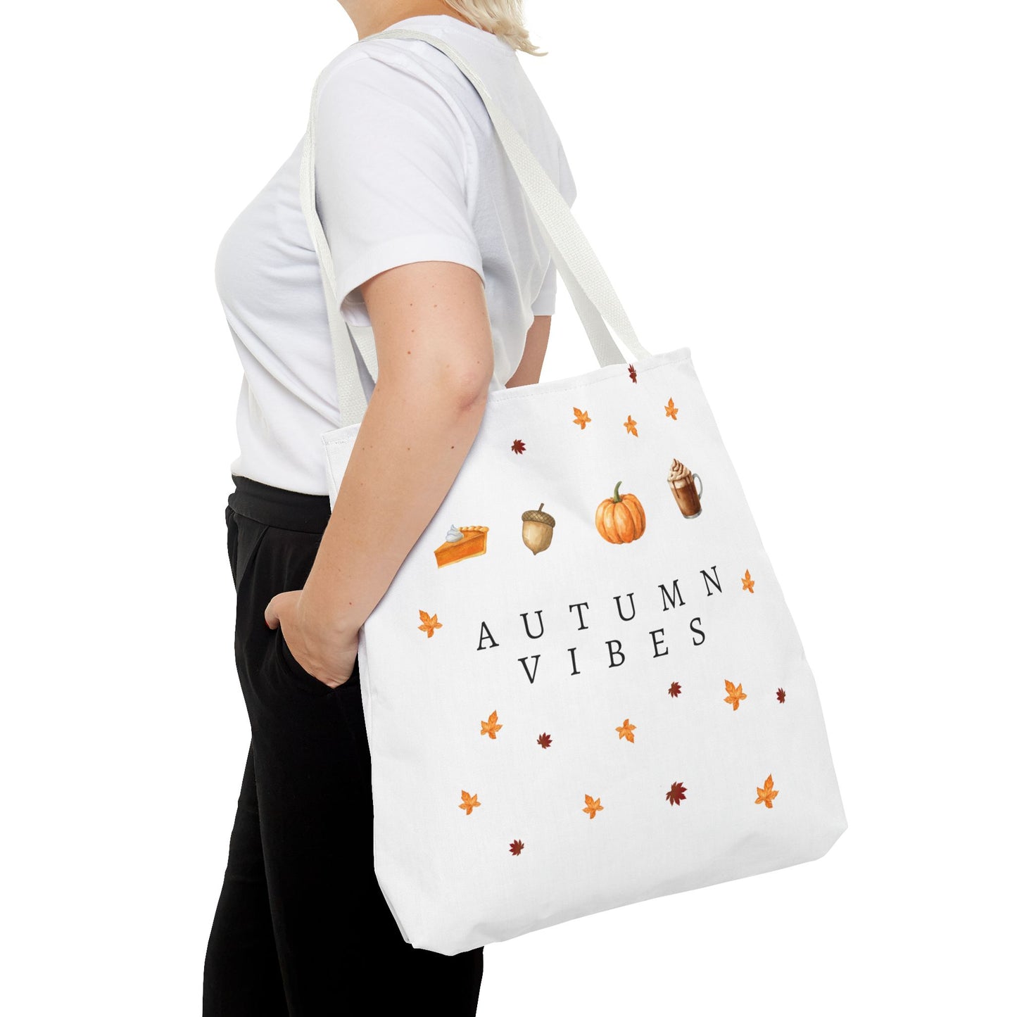 'Autumn Vibes' Canvas Tote – Cozy Seasonal Essential