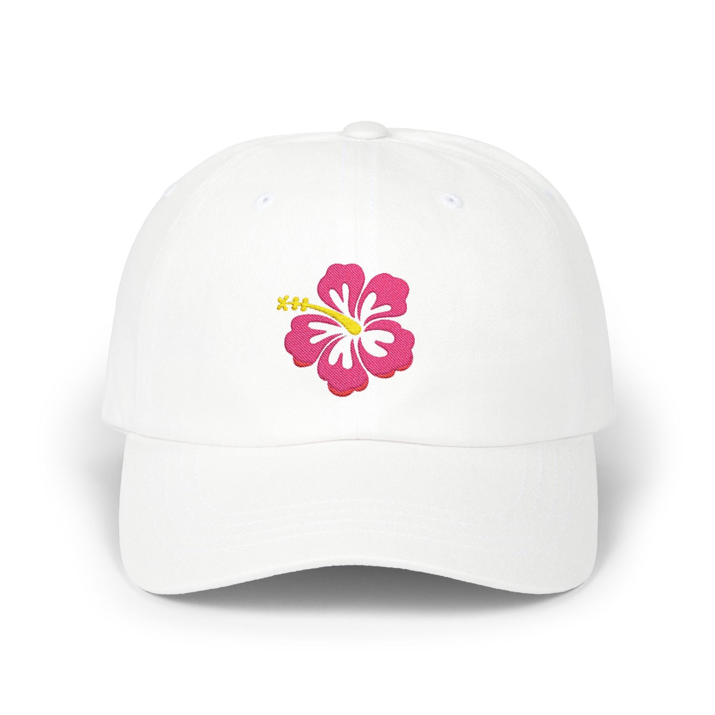 Embroidered Hibiscus Flower Cap