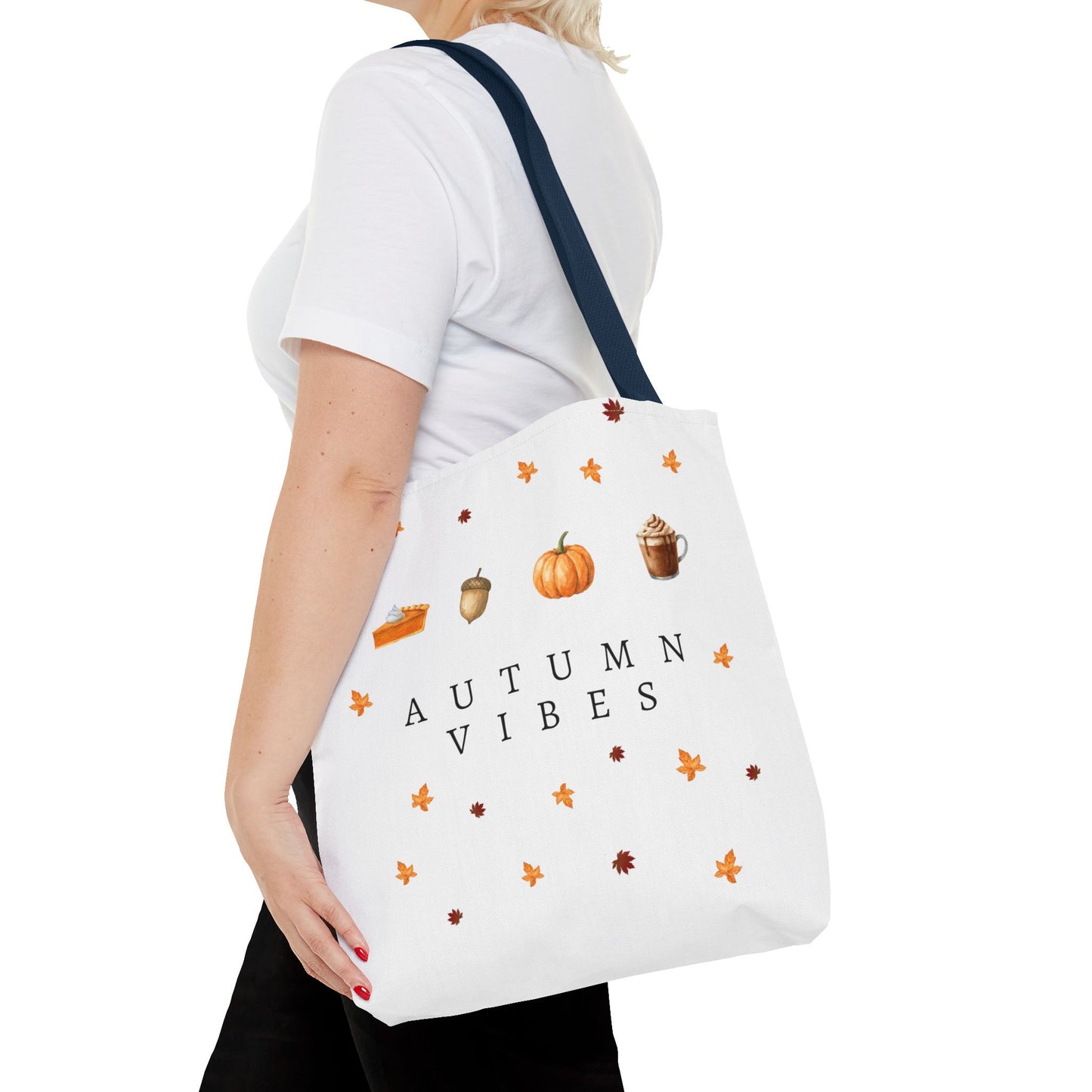 'Autumn Vibes' Canvas Tote – Cozy Seasonal Essential