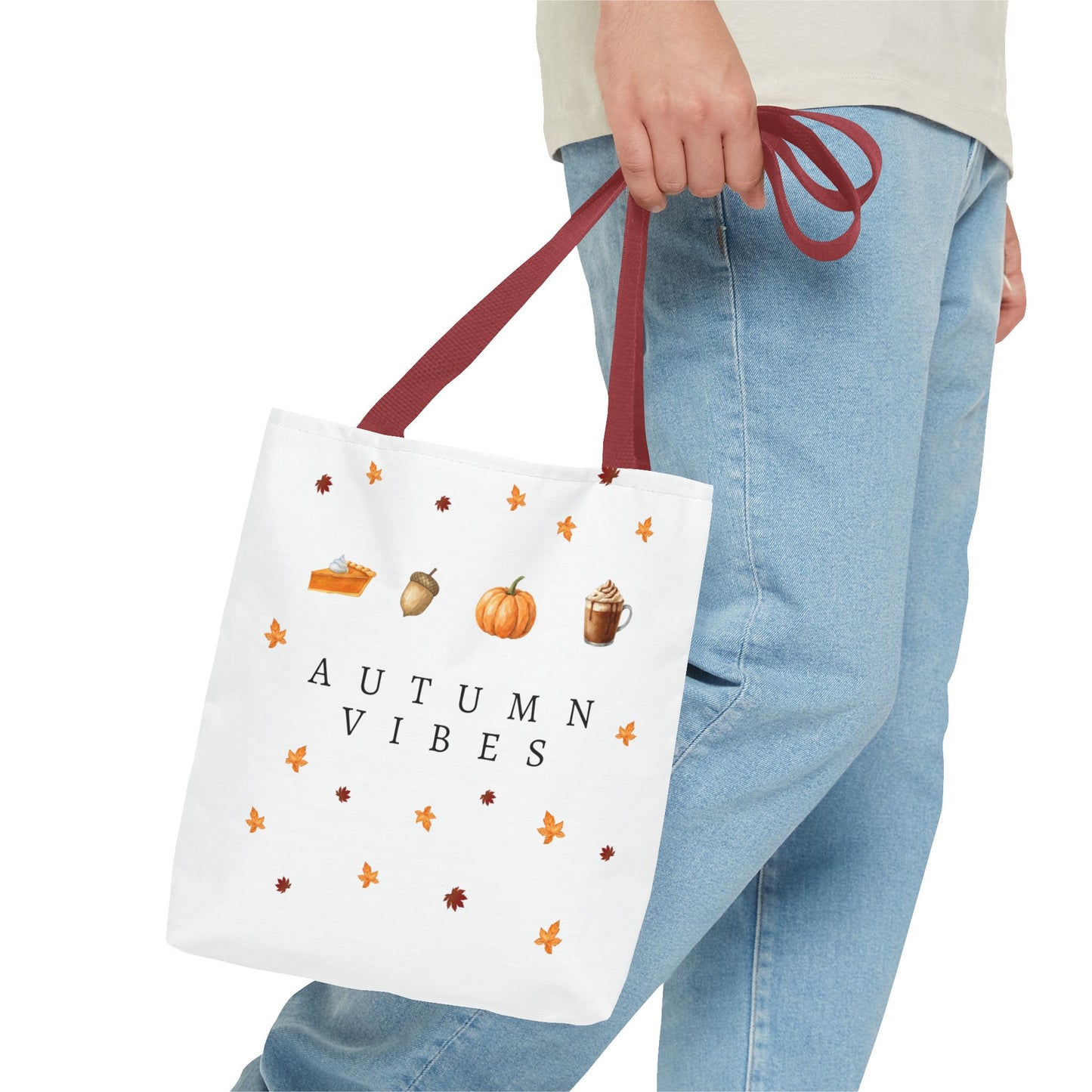 'Autumn Vibes' Canvas Tote – Cozy Seasonal Essential