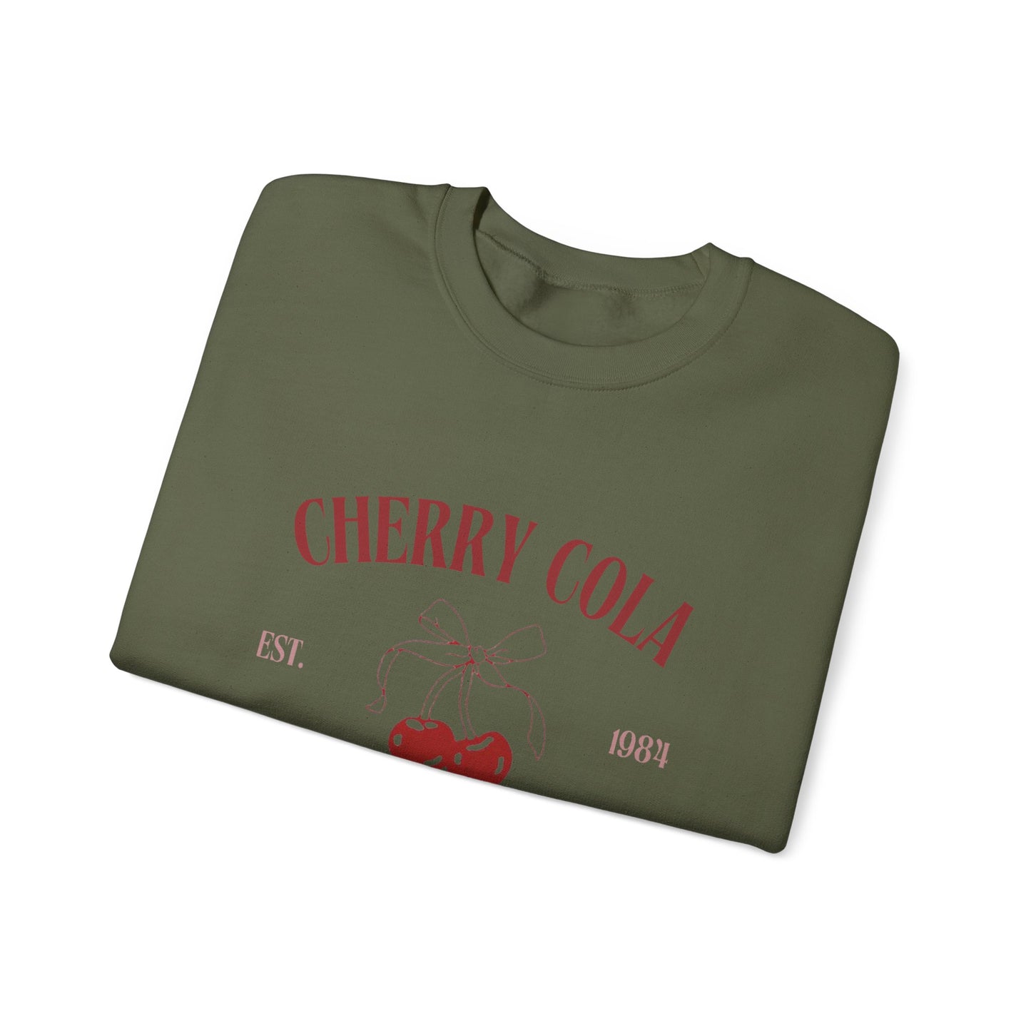 Unisex Cherry Cola Social Club Vintage Sweatshirt – Cozy Retro Aesthetic Crewneck