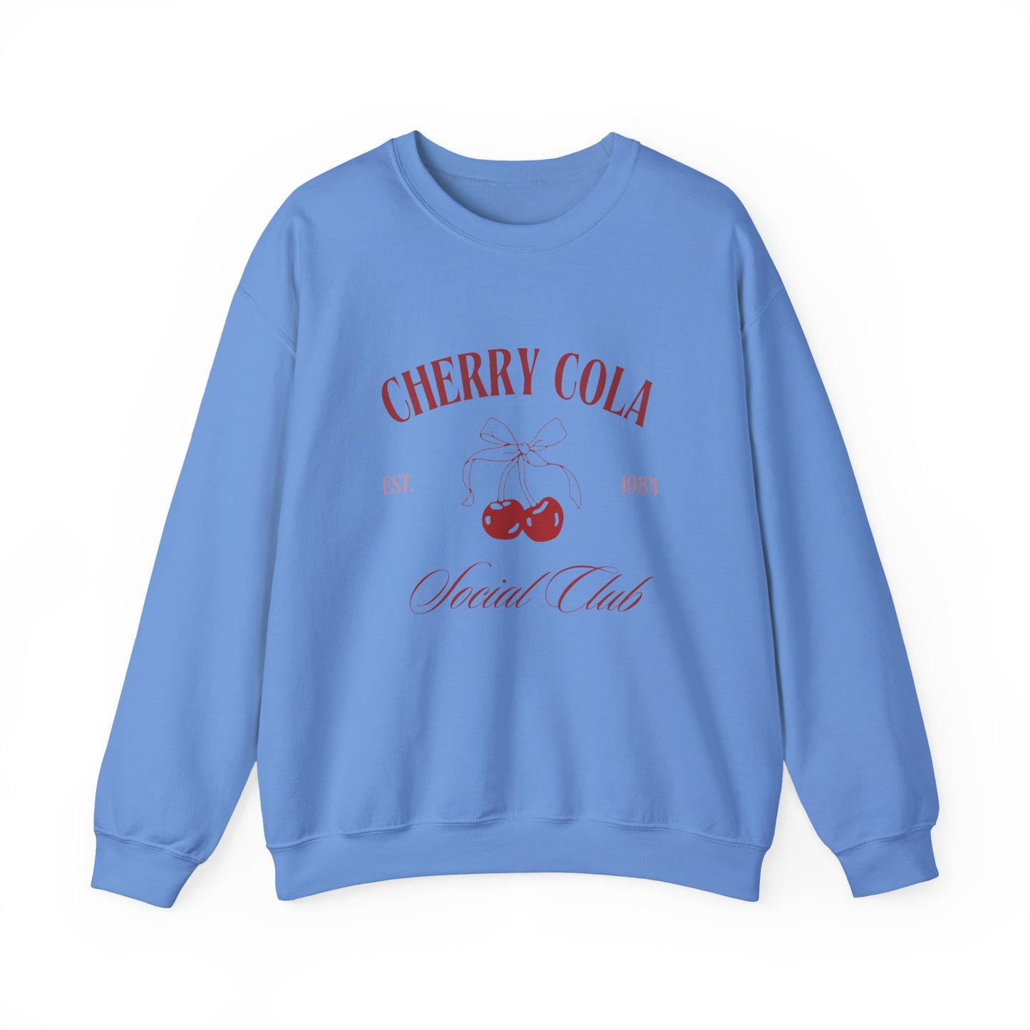 Unisex Cherry Cola Social Club Vintage Sweatshirt – Cozy Retro Aesthetic Crewneck