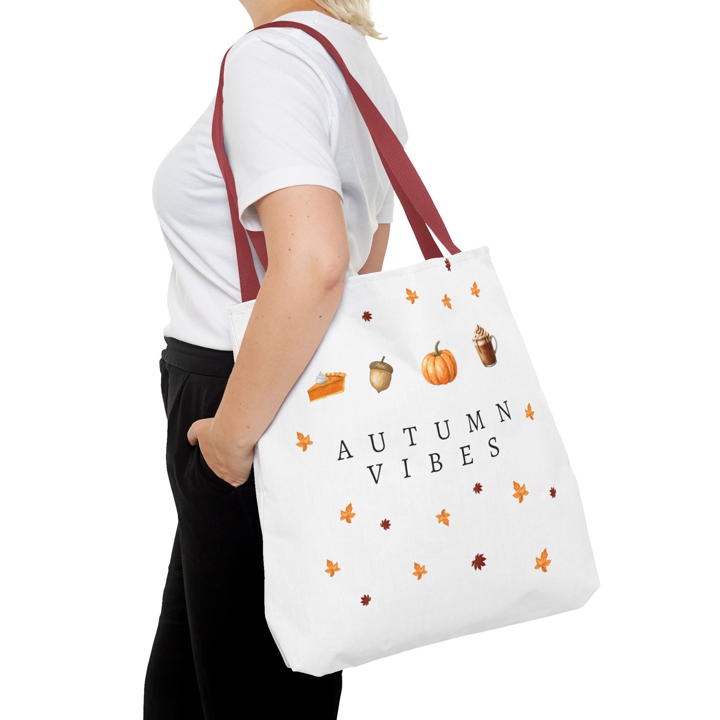 'Autumn Vibes' Canvas Tote – Cozy Seasonal Essential