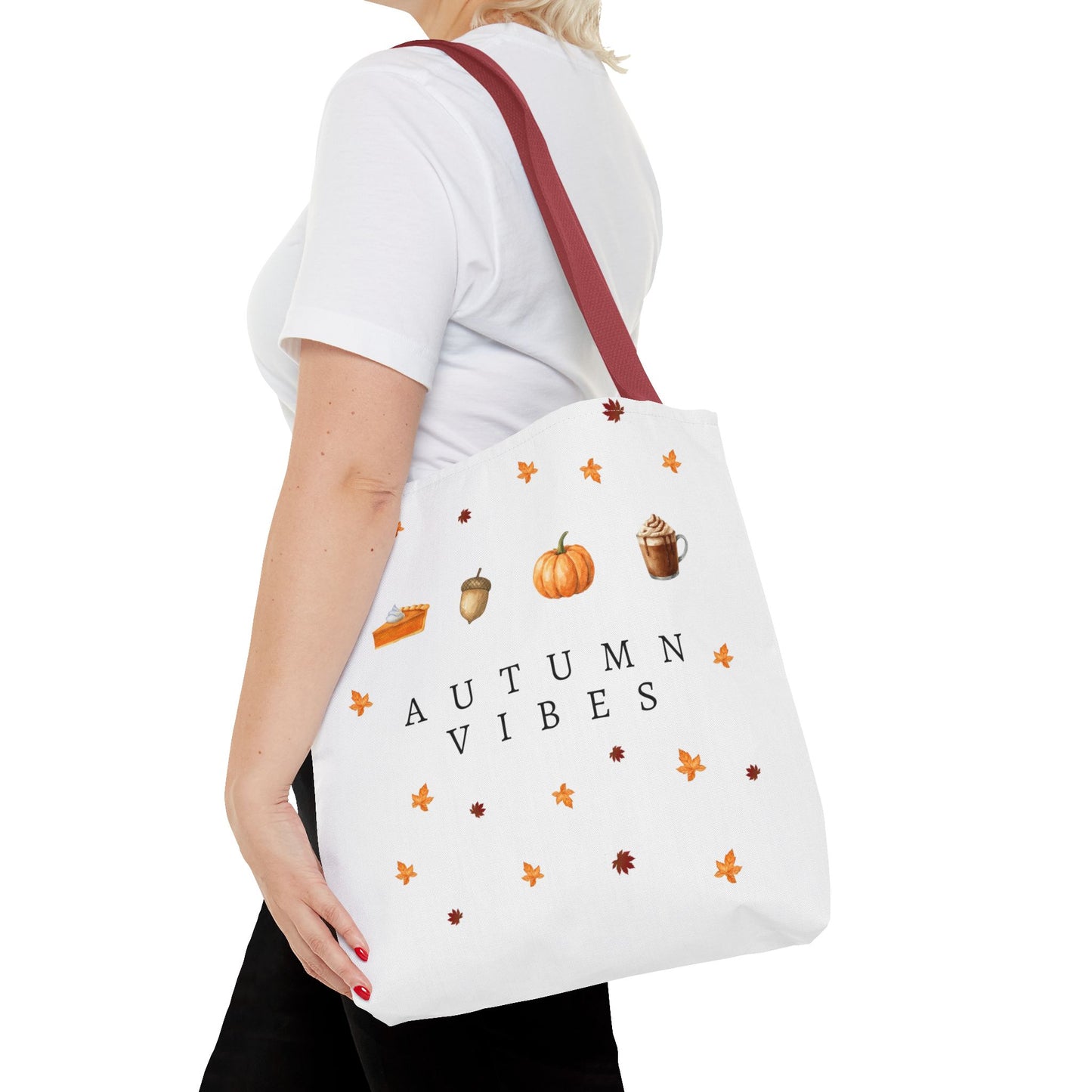 'Autumn Vibes' Canvas Tote – Cozy Seasonal Essential