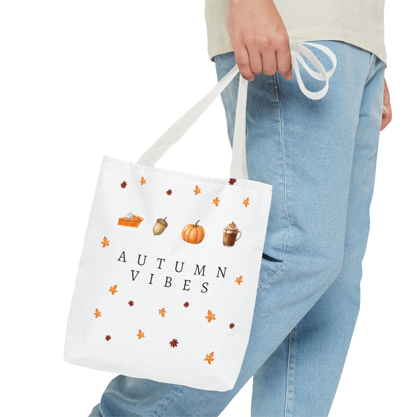 'Autumn Vibes' Canvas Tote – Cozy Seasonal Essential