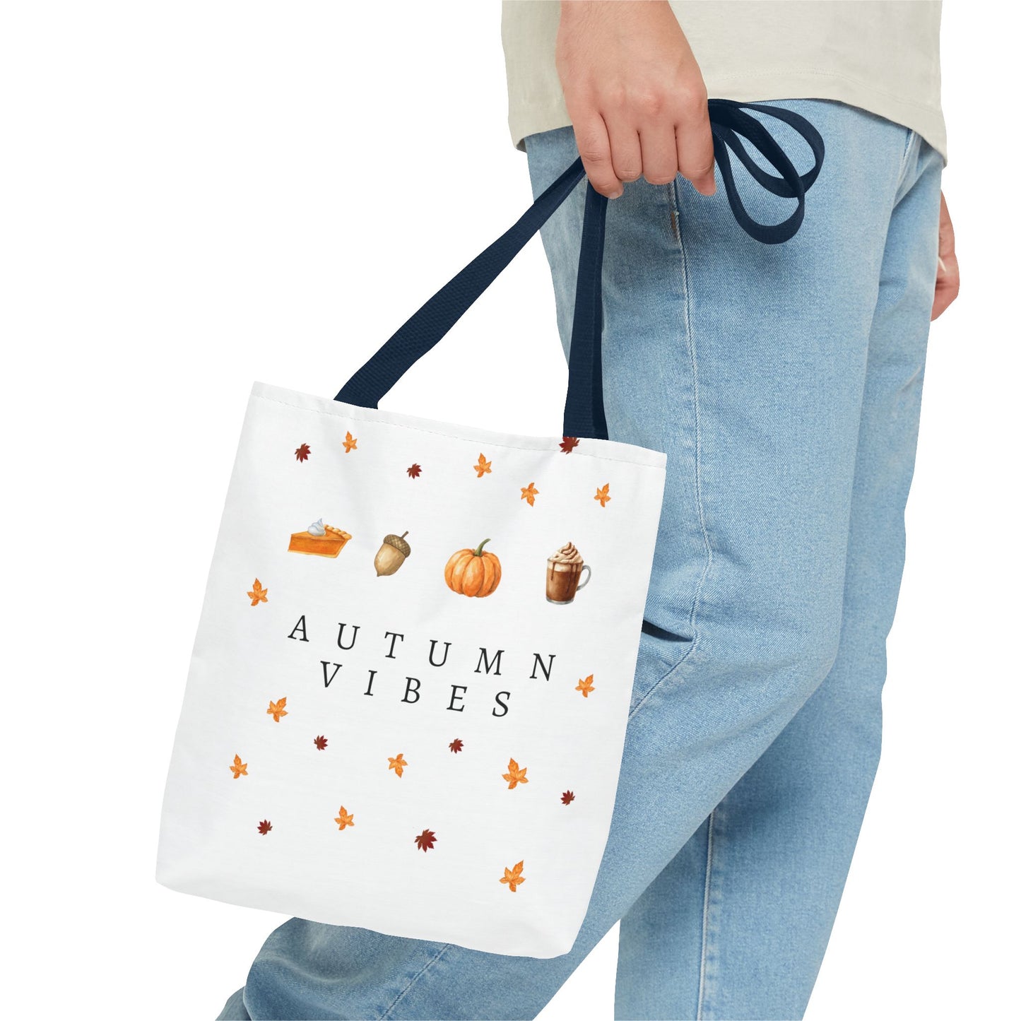 'Autumn Vibes' Canvas Tote – Cozy Seasonal Essential