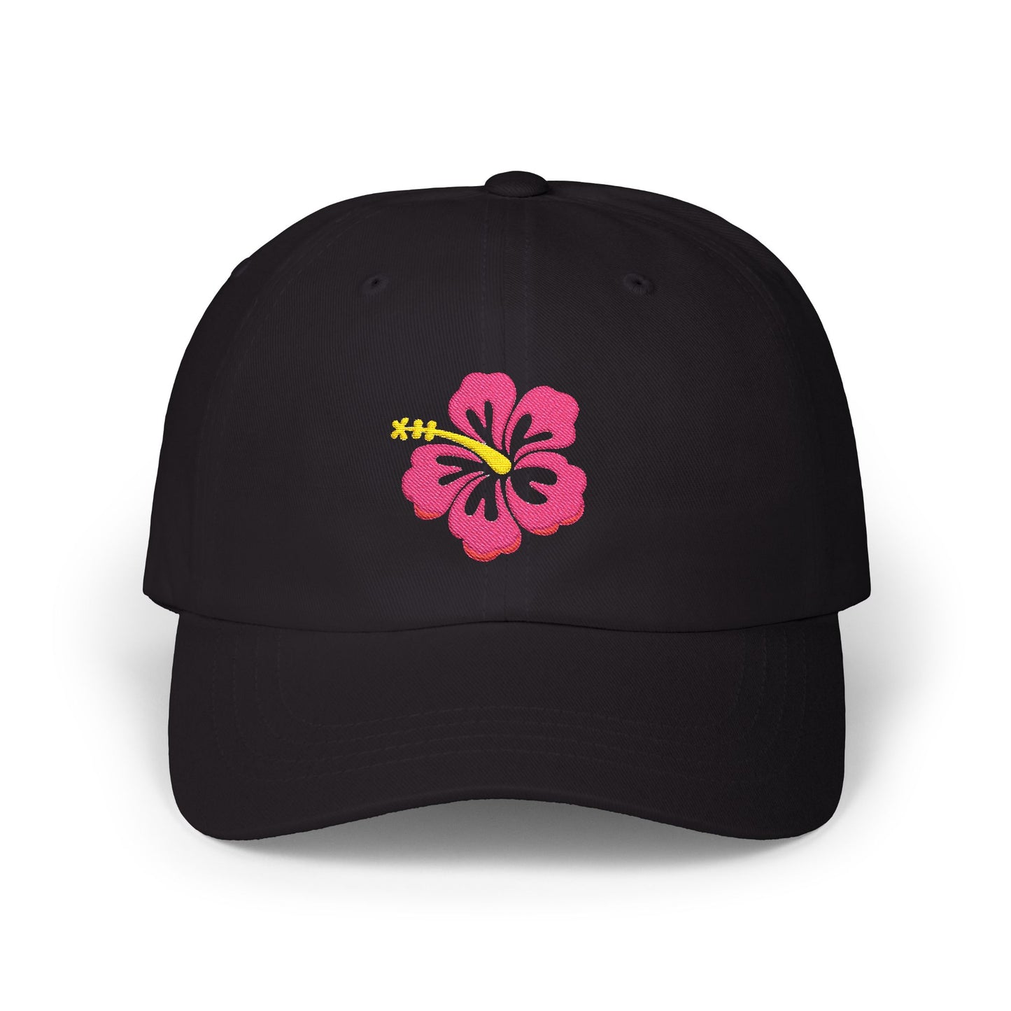 Embroidered Hibiscus Flower Cap