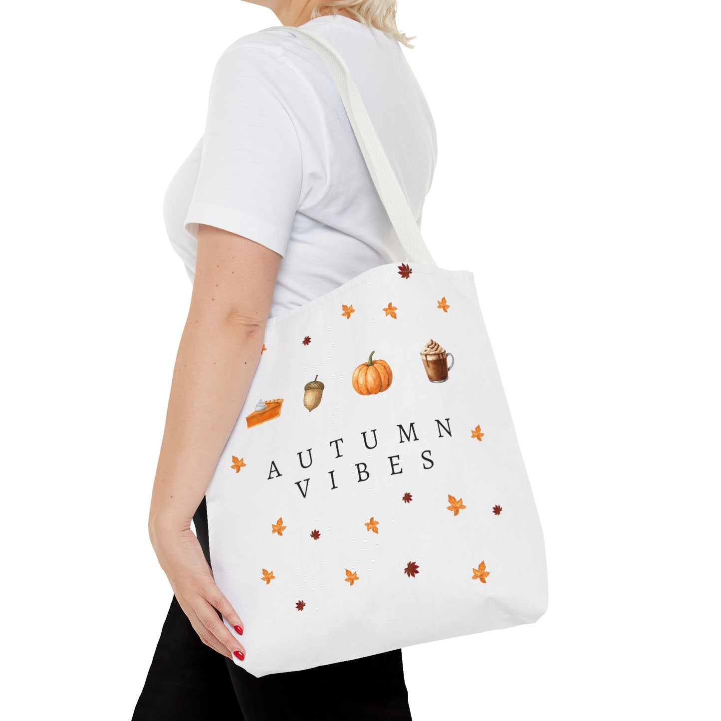 'Autumn Vibes' Canvas Tote – Cozy Seasonal Essential