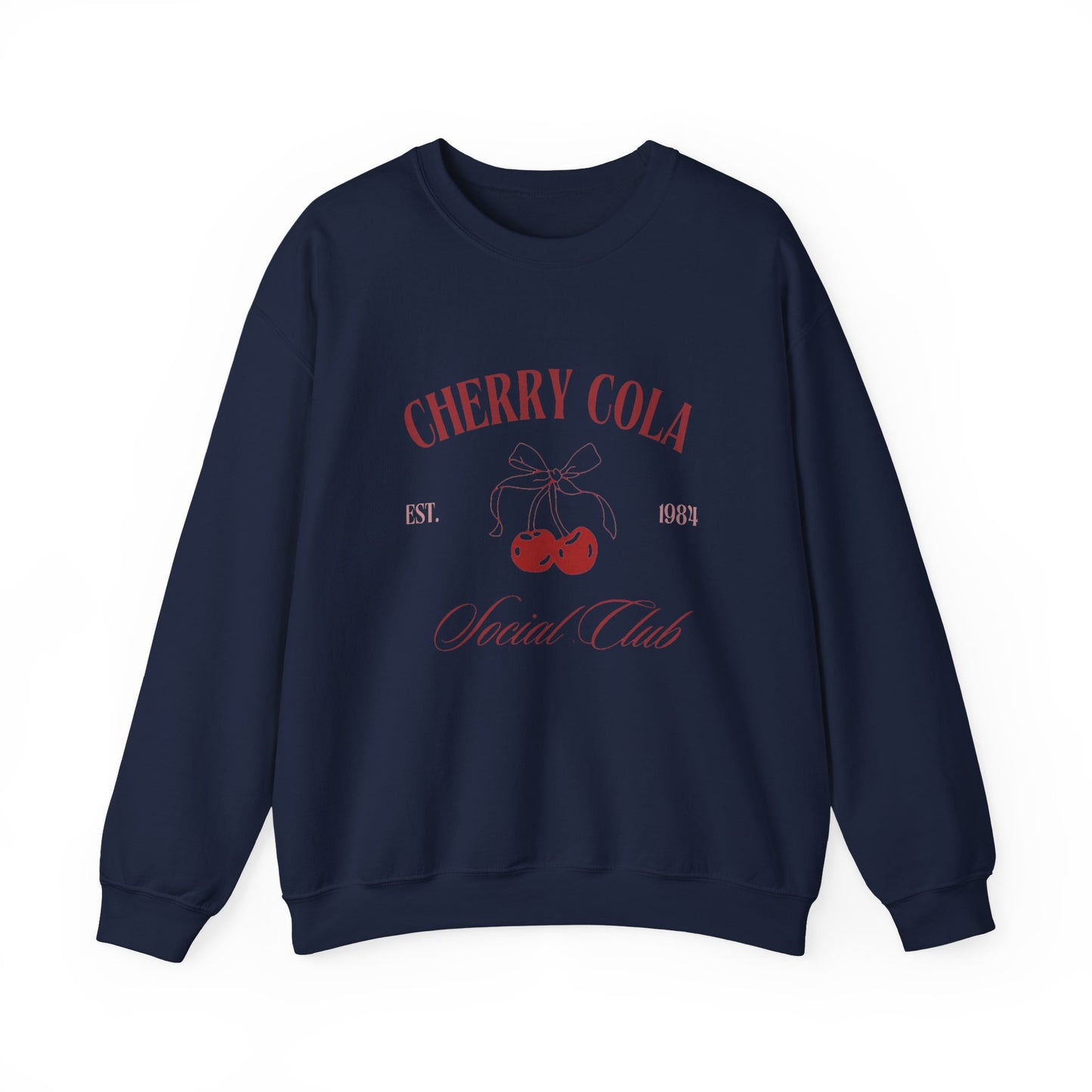 Unisex Cherry Cola Social Club Vintage Sweatshirt – Cozy Retro Aesthetic Crewneck