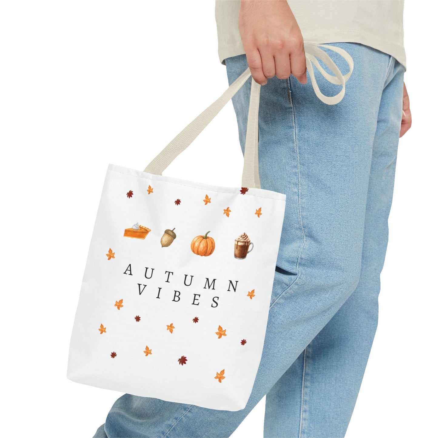 'Autumn Vibes' Canvas Tote – Cozy Seasonal Essential