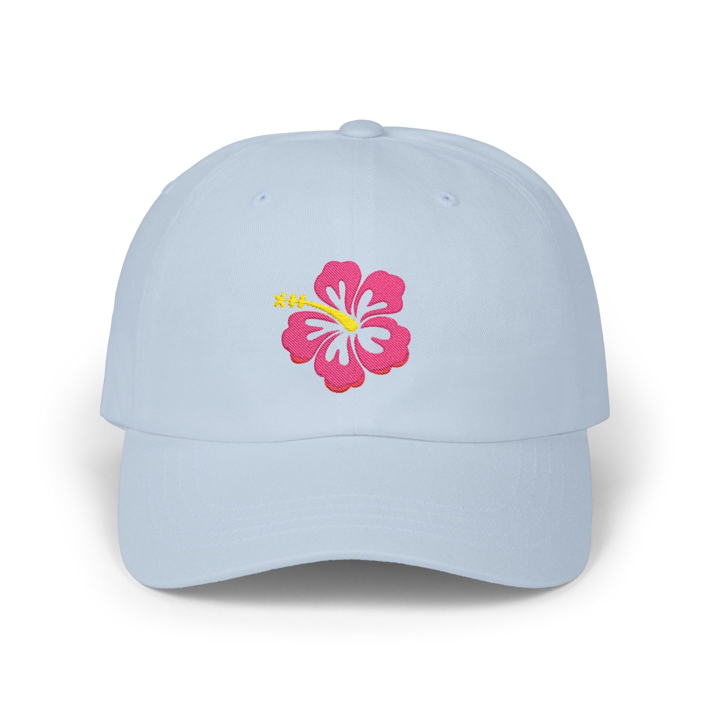 Embroidered Hibiscus Flower Cap
