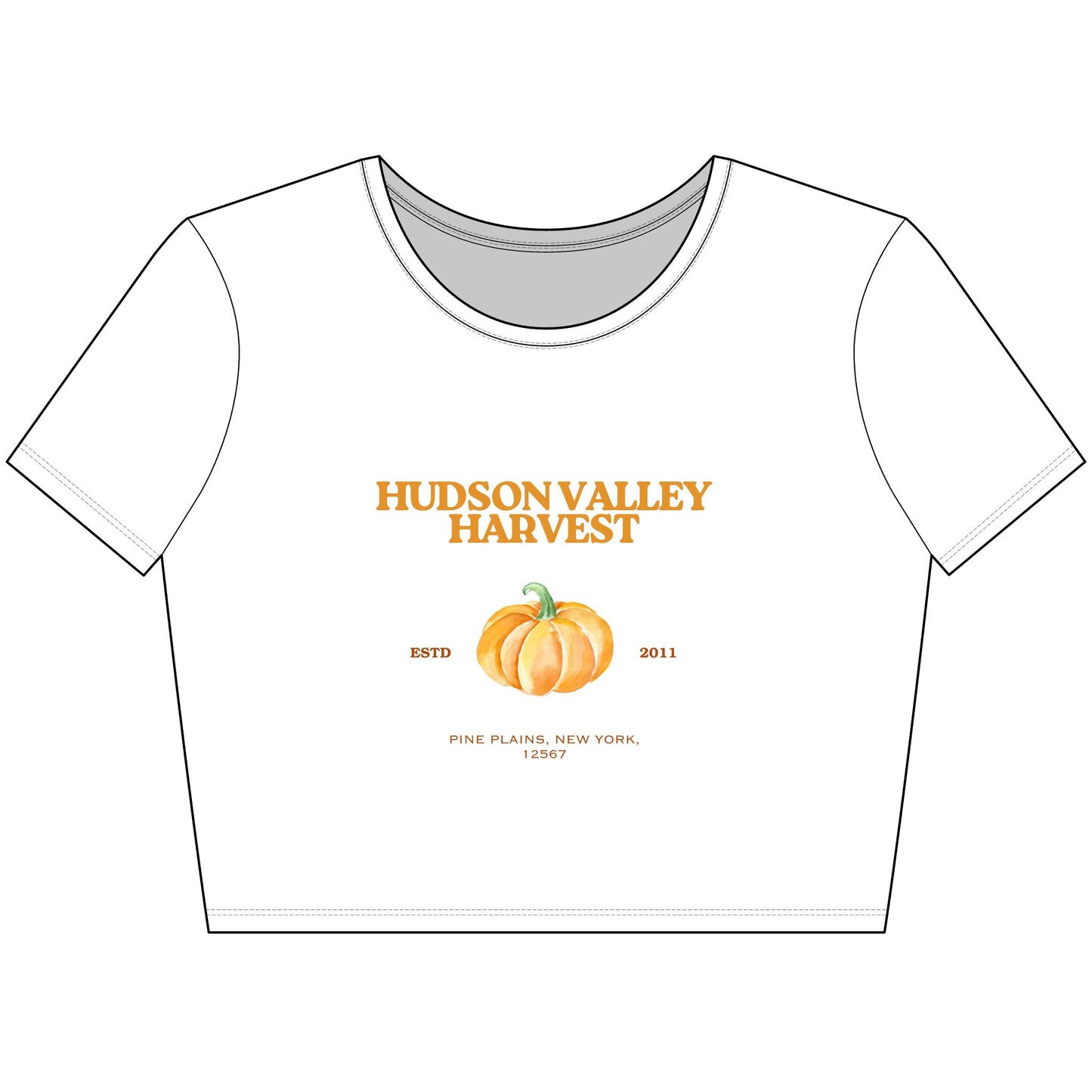 Hudson Valley Harvest Pumpkin Graphic Tee – Rustic Autumn Farm Style