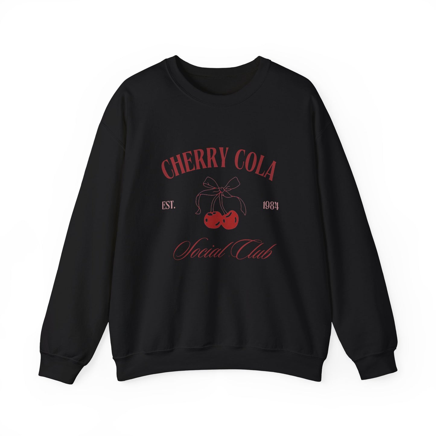 Unisex Cherry Cola Social Club Vintage Sweatshirt – Cozy Retro Aesthetic Crewneck