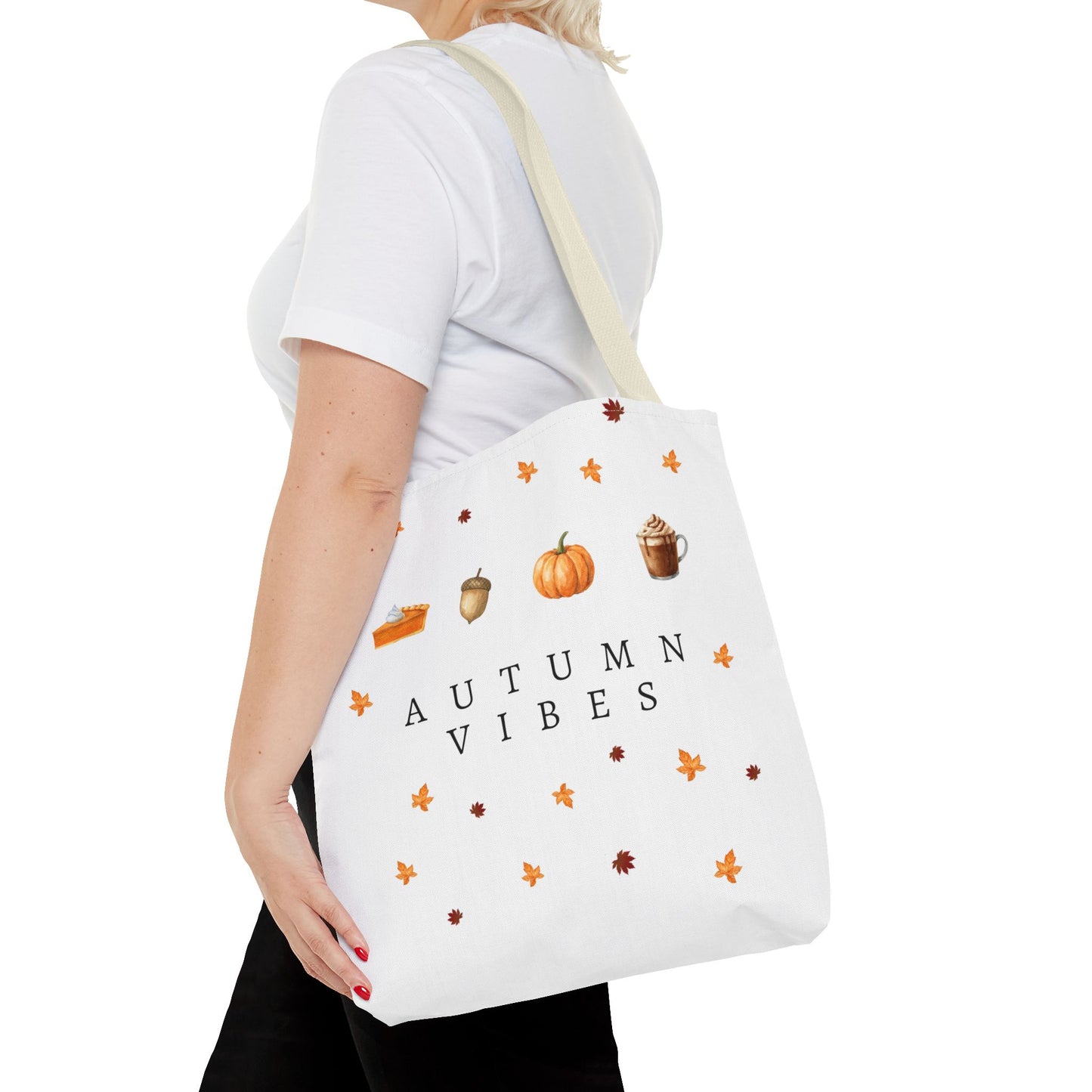 'Autumn Vibes' Canvas Tote – Cozy Seasonal Essential