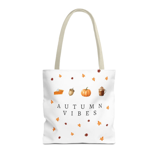 'Autumn Vibes' Canvas Tote – Cozy Seasonal Essential