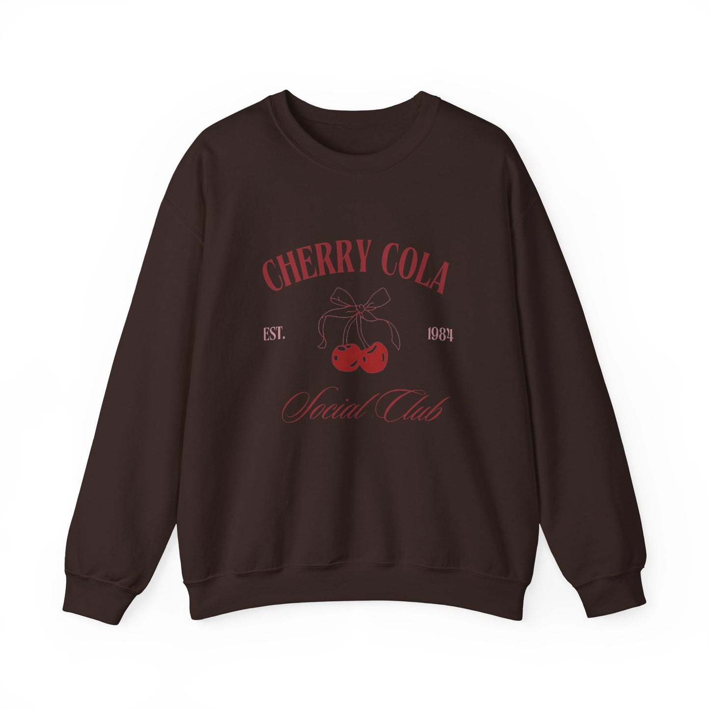 Unisex Cherry Cola Social Club Vintage Sweatshirt – Cozy Retro Aesthetic Crewneck